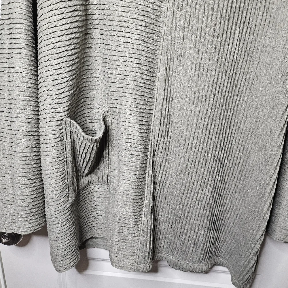 One World Tunic Sweater Sage Green Size XL Ribbed Cowl Neck Cozy Casual Everyday